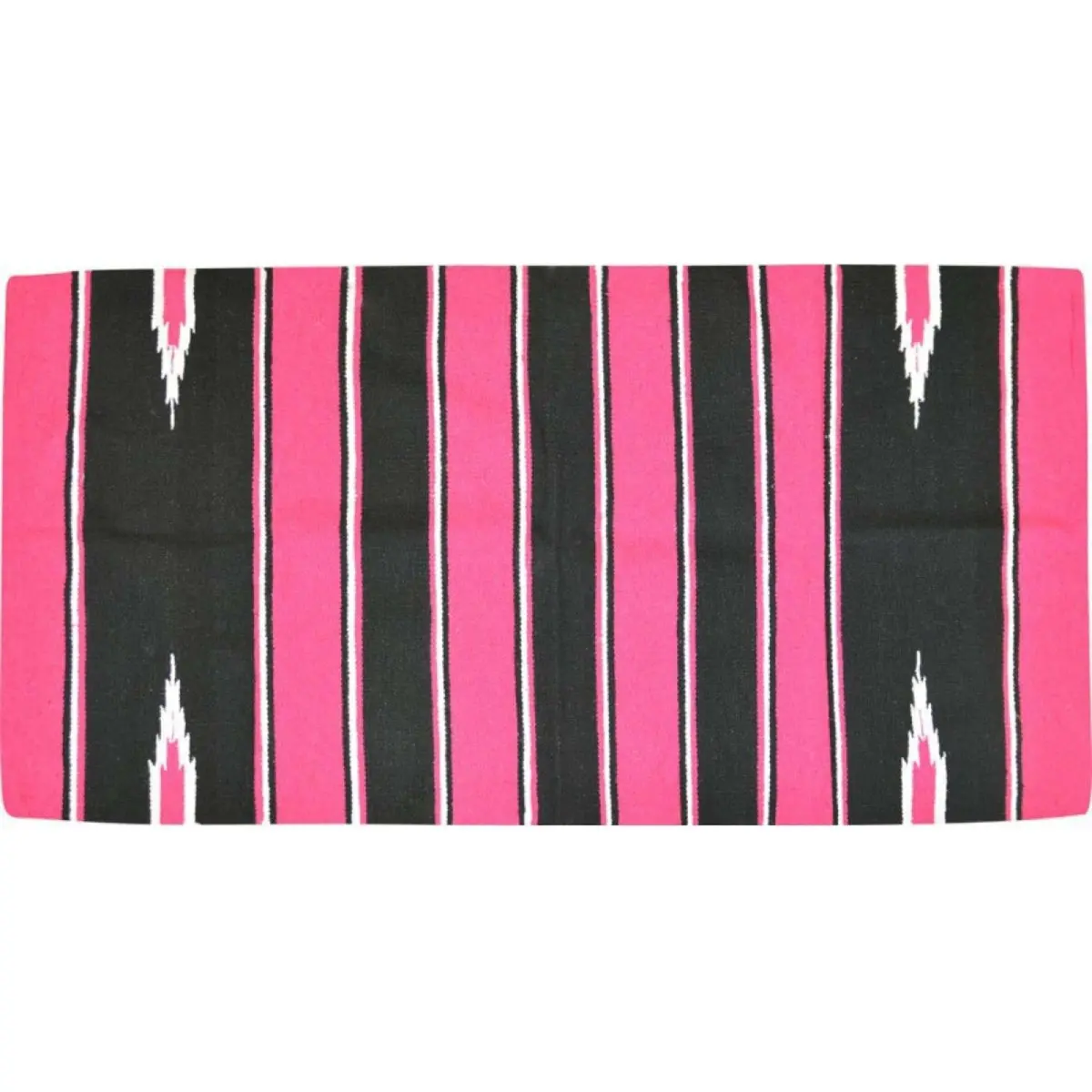 Randol's Navajo Show Blanket Katoen Roze/Zwart/Wit 1