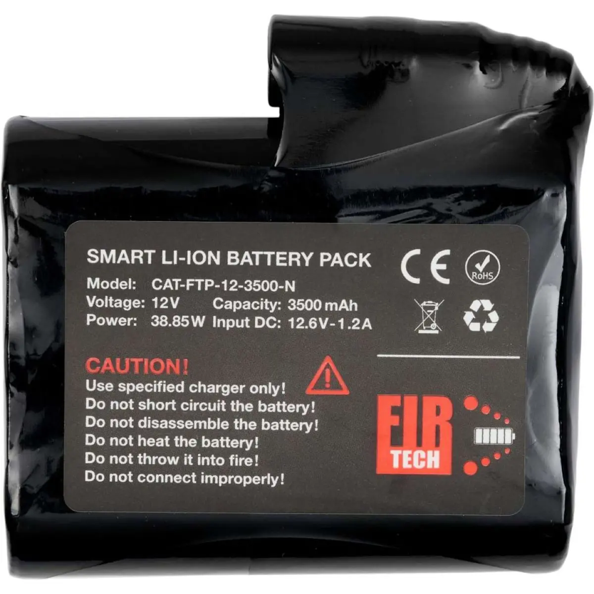 Catago Batterij Fir-Tech Pro 12V 3500Mah Zwart 1