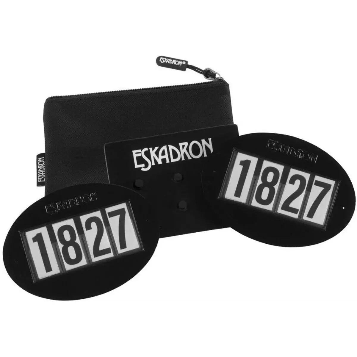 Eskadron Startnummers Quick-Pin 4 Zwart 1