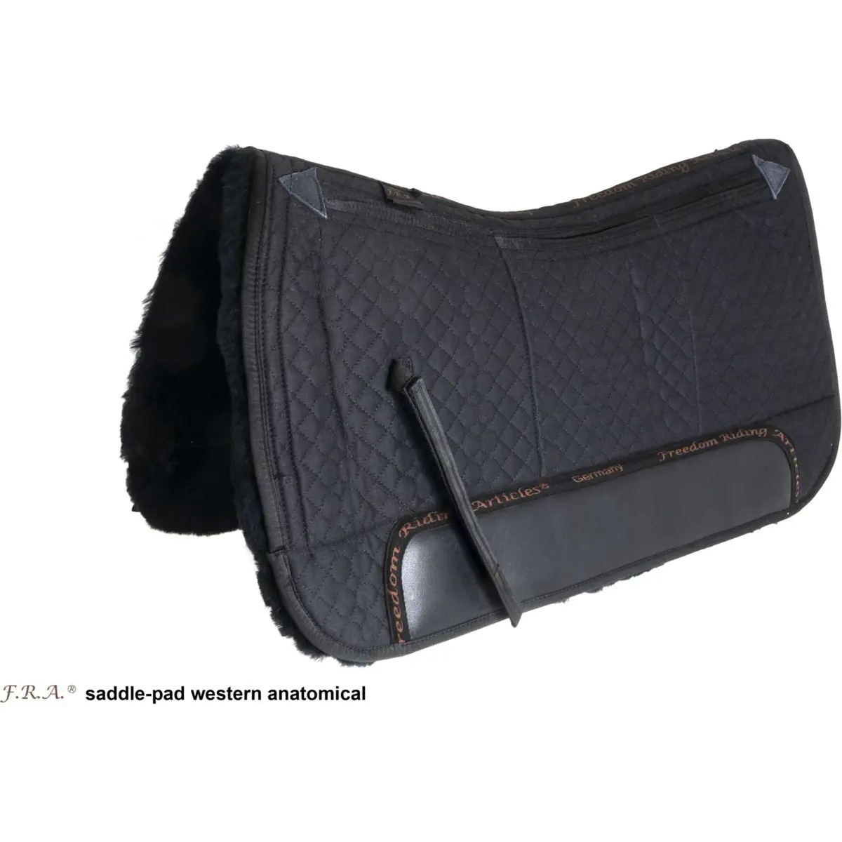 F.R.A. Westernpad De Luxe Extra Volbont 3Vaks Met Inlagen Zwart 1