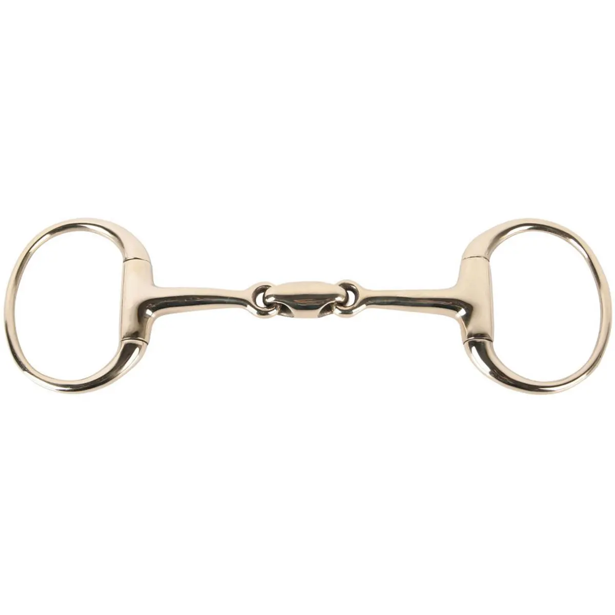 Harry's Horse Bustrens Gold Dubbelgebroken Oval-Link 1