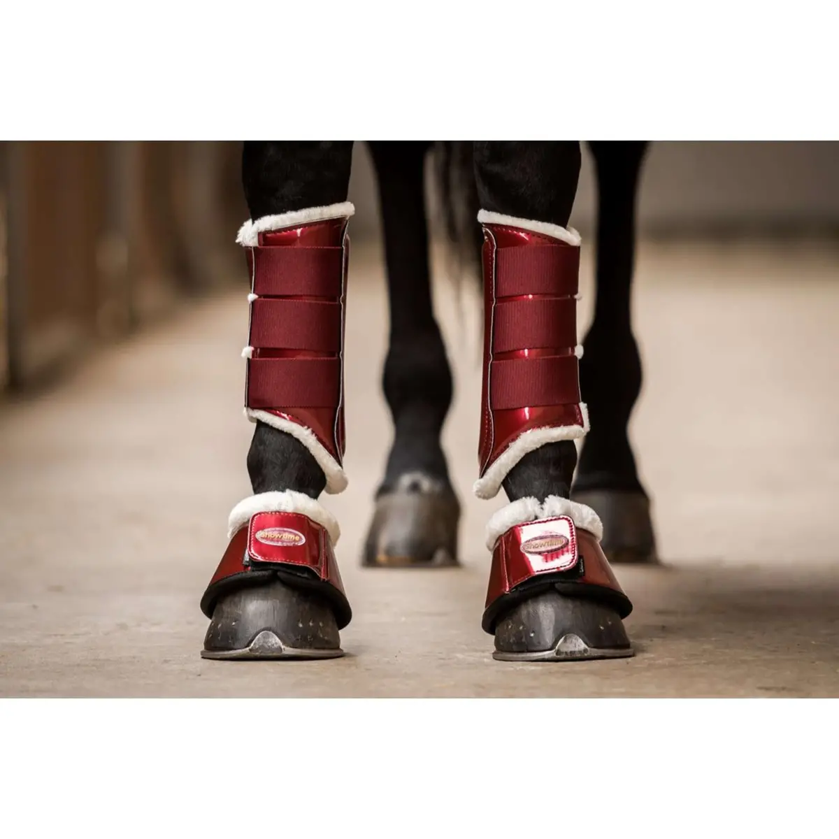 Hb Showtime Beenbeschermers Crown Burgundy 1