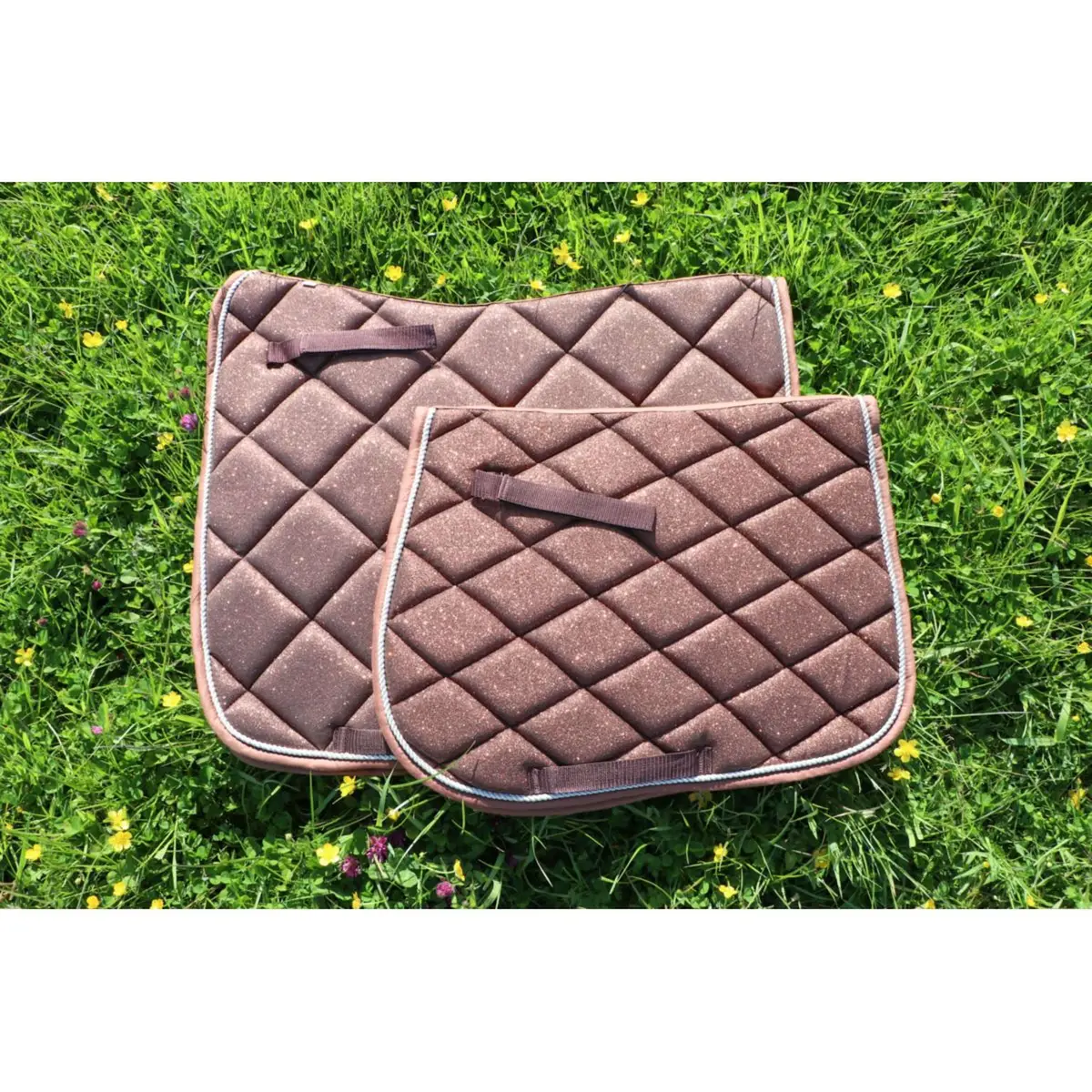 Hb Zadeldekje Sparkling Glitter Springen Bruin 1