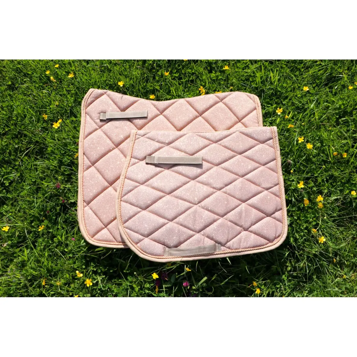 Hb Zadeldekje Sparkling Glitter Springen Goud 1