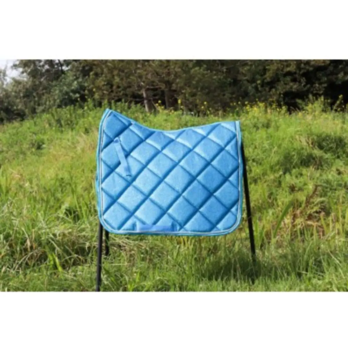 Hb Zadeldekje Sparkling Glitter Dressuur Sea Blue 1