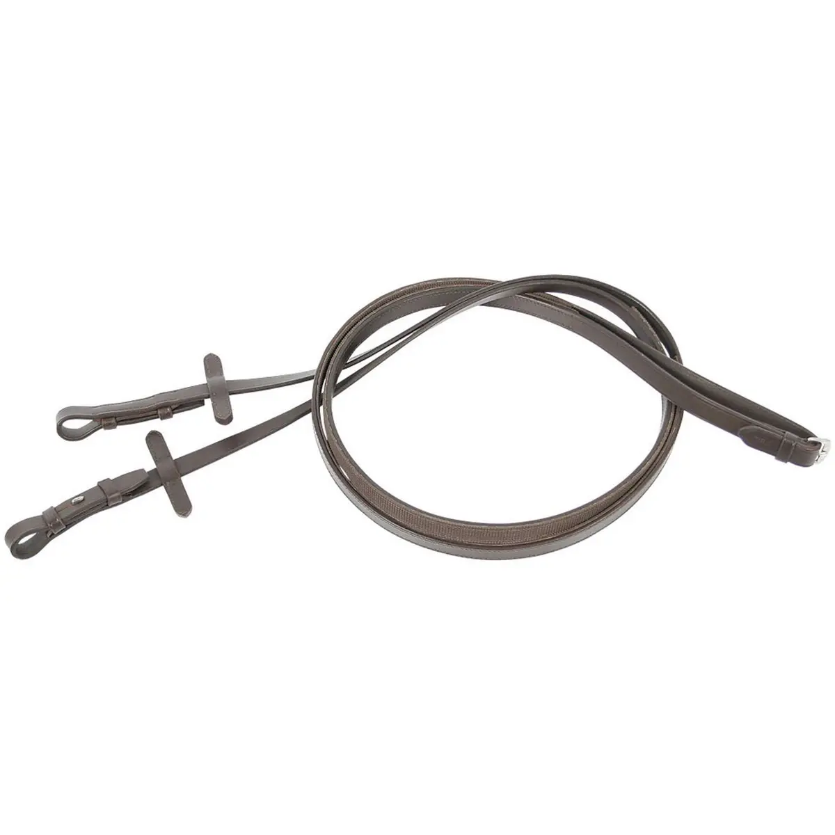 Harry's Horse Teugels Leder Rubber Gevoerd Bruin 1