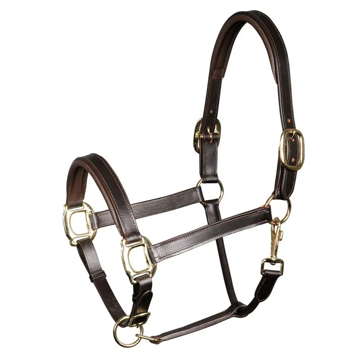Harry's Horse Halster Leder Padded Bruin 1