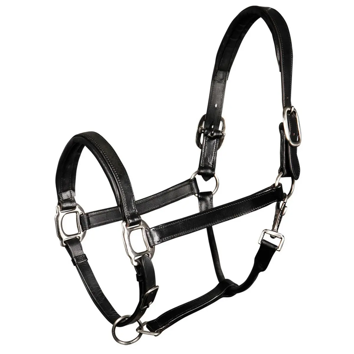 Harry's Horse Halster Leder Padded Zwart 1