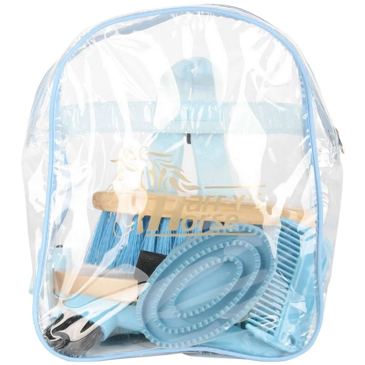 Harry's Horse Backpack Grooming Kit Lichtblauw 1