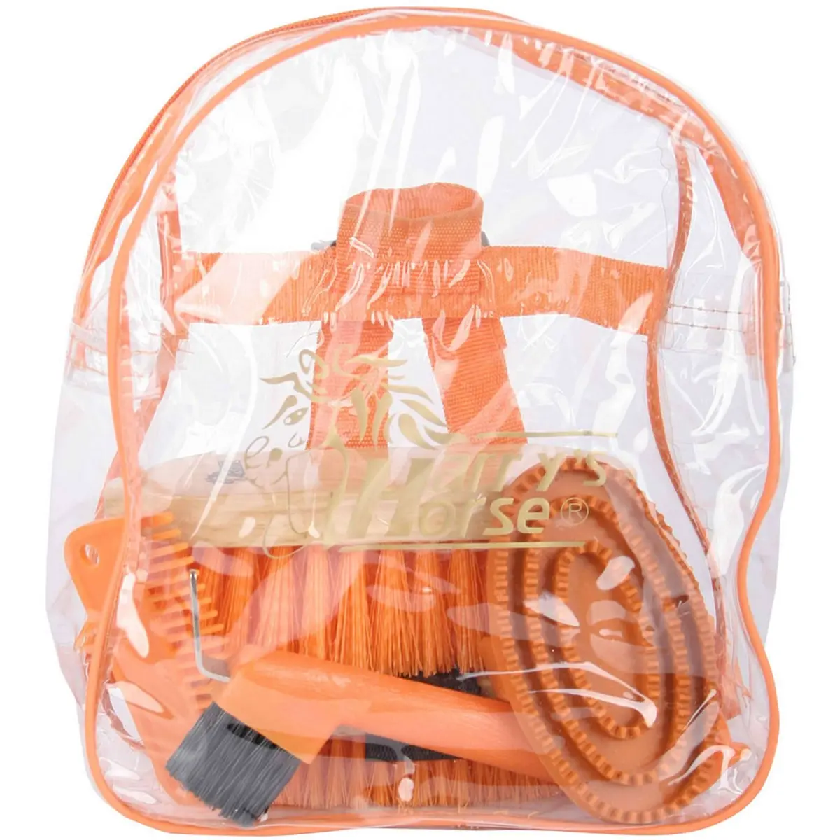 Harry's Horse Backpack Grooming Kit Oranje 1