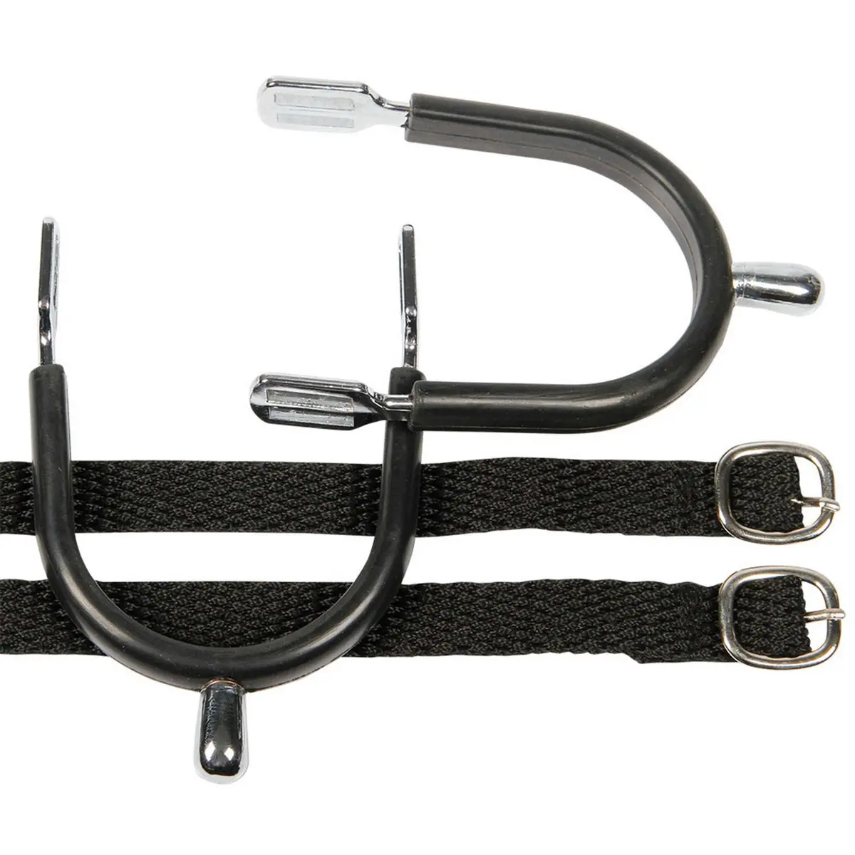 Harry's Horse Knopsporen Verchroomd / Rubber + Riem 1