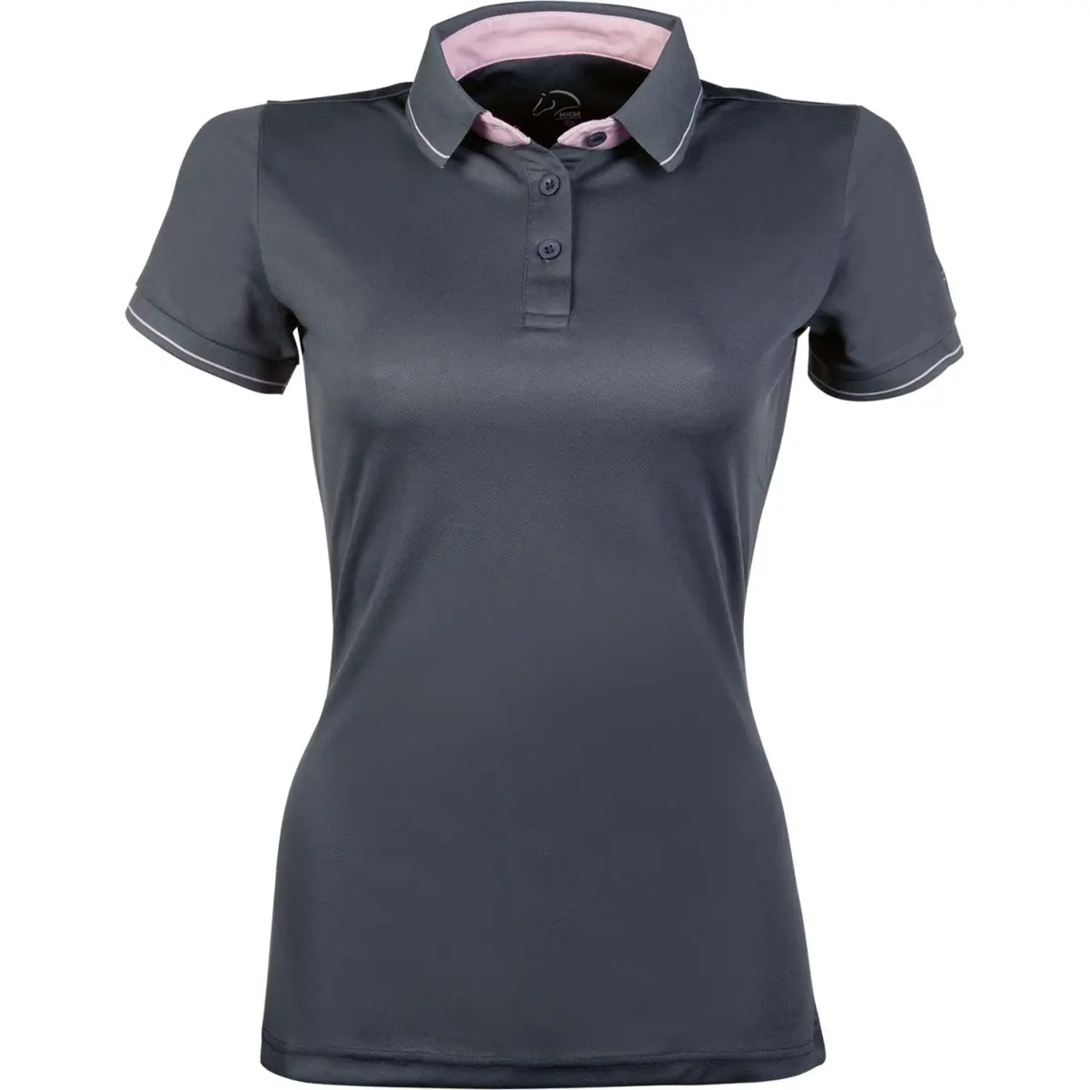 Hkm Poloshirt Classico Donkergrijs 1