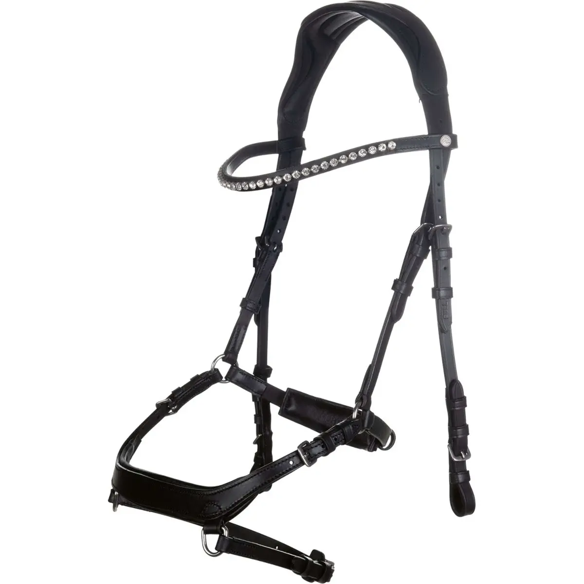 Hkm Trenshoofdstel Pro Anatomic Zwart 1