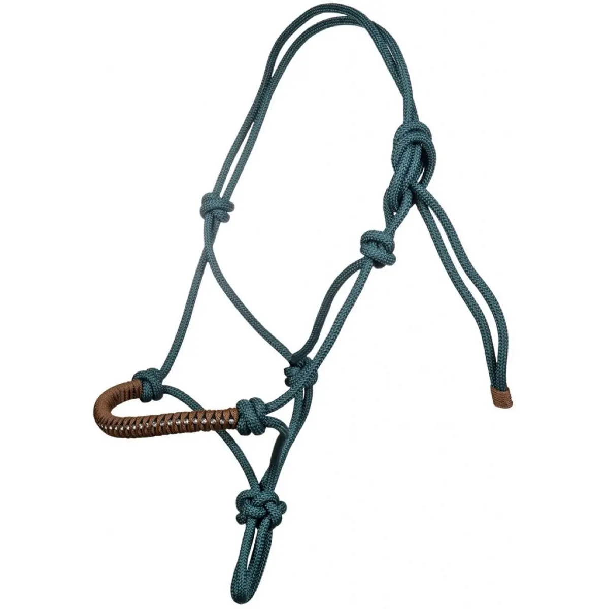 Hkm Touwhalster Deko Petrol/Bruin 1
