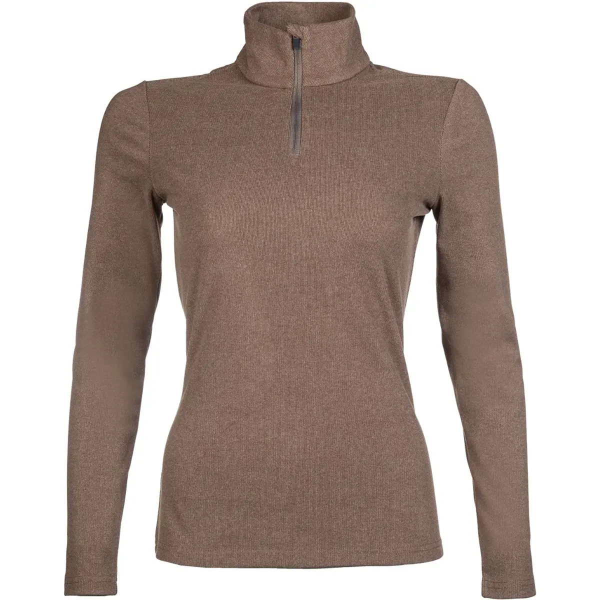 Hkm Functioneel Shirt Supersoft Donkerbruin 1