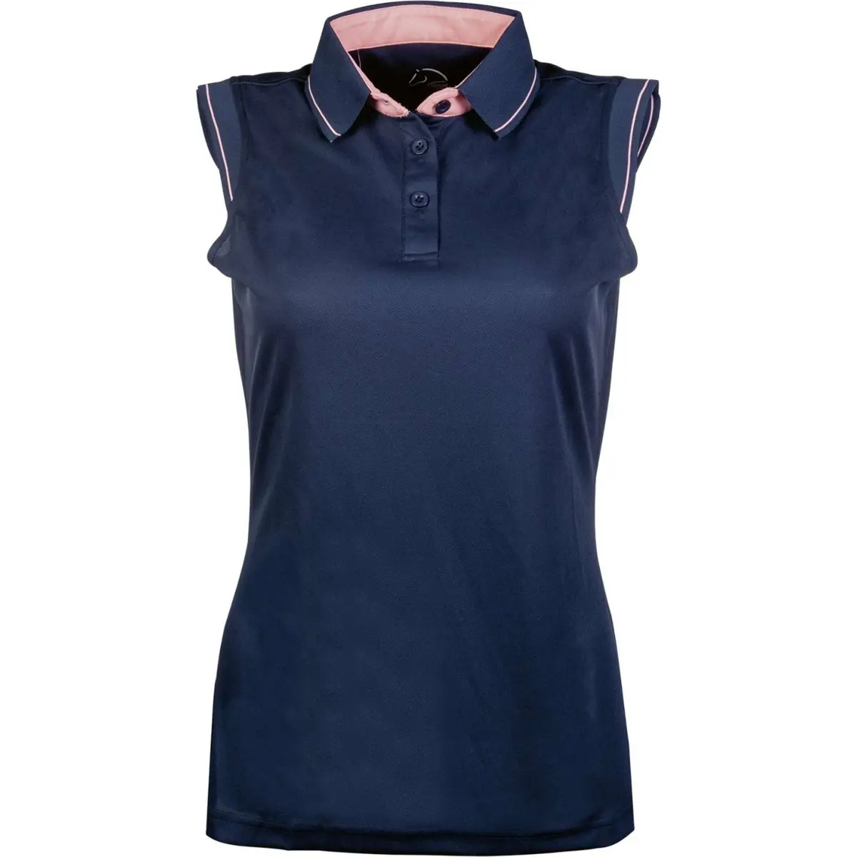 Hkm Poloshirt Classico Mouwloos Donkerblauw 1