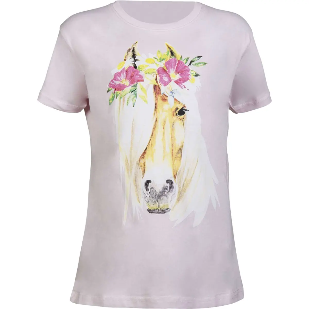 Hkm T-Shirt Flower Horse Rose 1