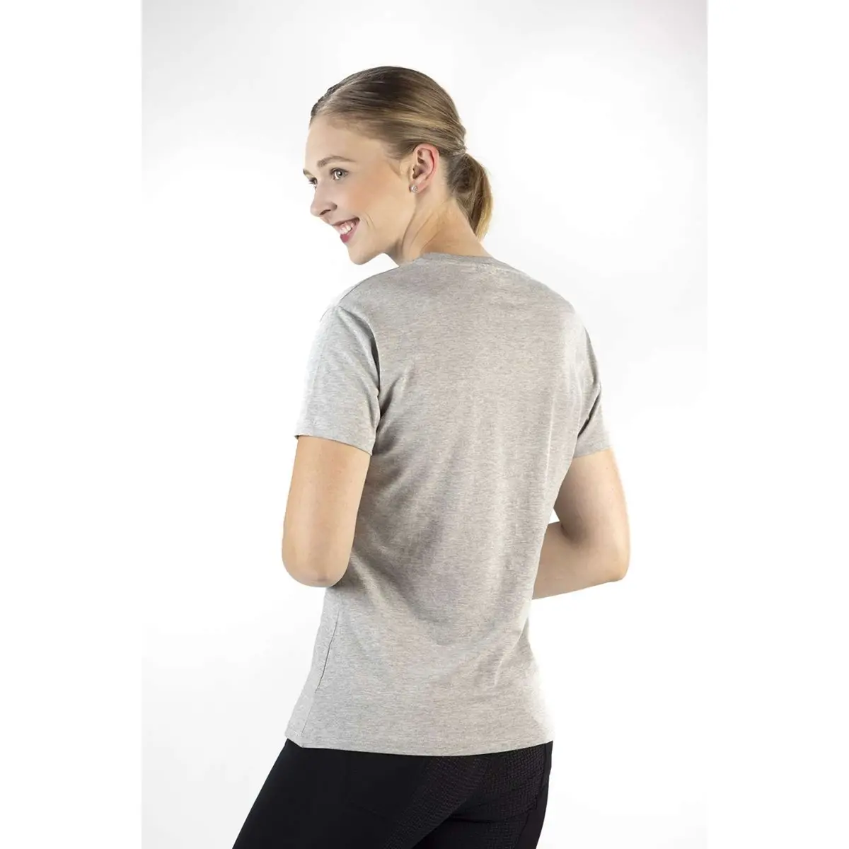 Hkm T-Shirt Graphical Horse Lichtgrijs/Melange 4