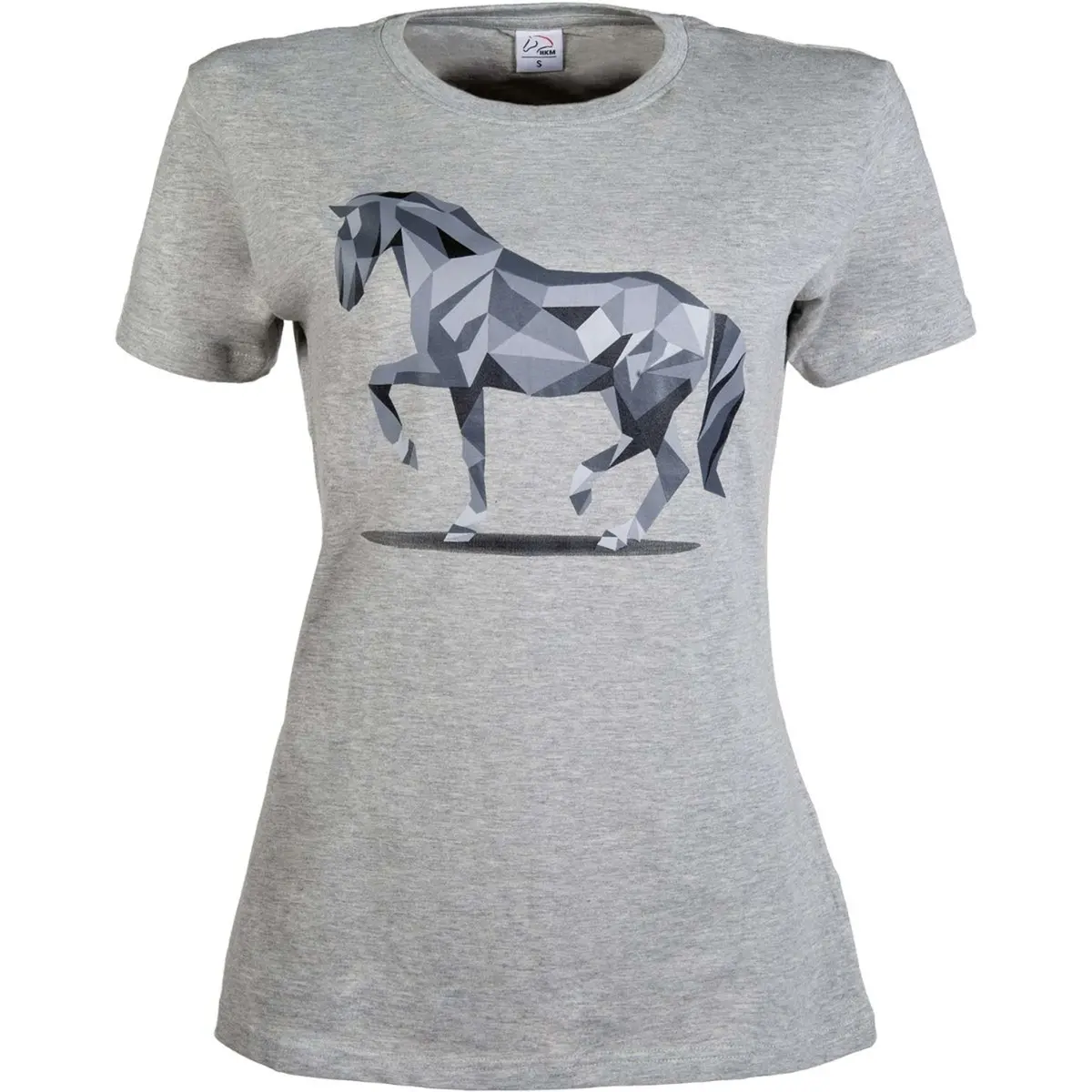 Hkm T-Shirt Graphical Horse Lichtgrijs/Melange 1