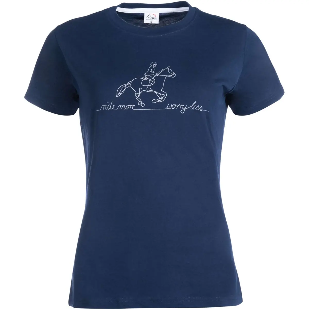 Hkm T-Shirt Ride More Donkerblauw 1