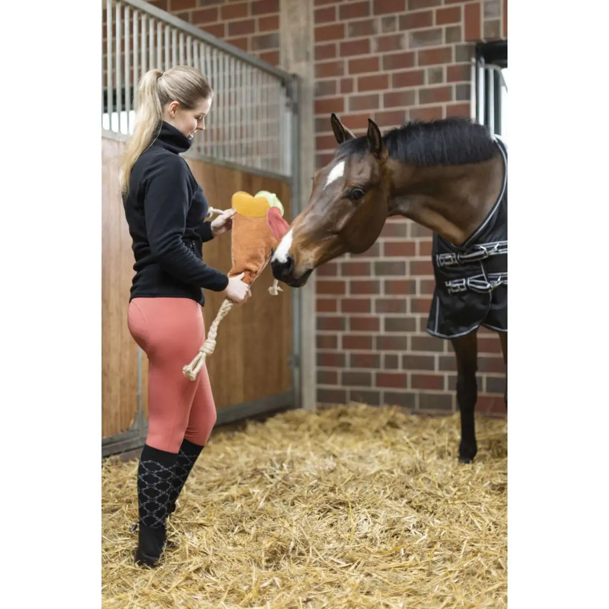 Hkm Paardenknuffel Ice Cream Oranje 1