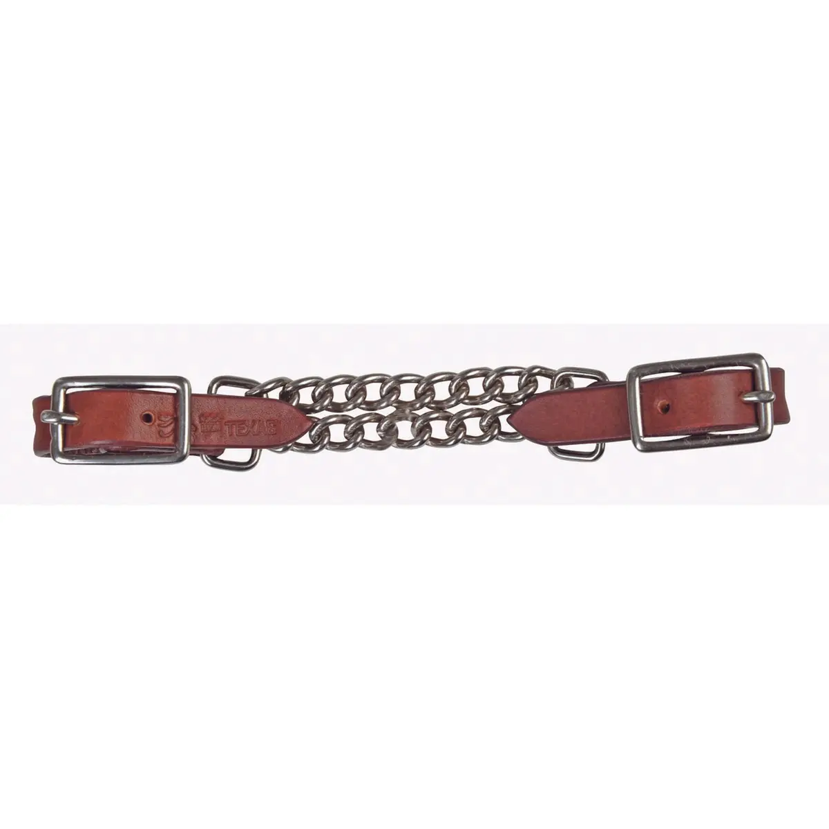 Hkm Western Kinketting Dubbel Donkerbruin 1