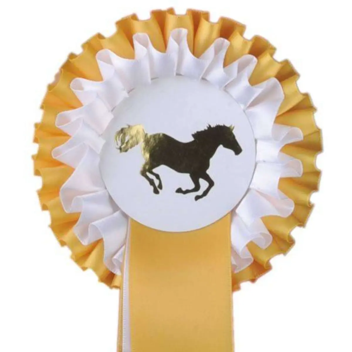 Hkm Rozet 2 Lagen Goud/Wit 1