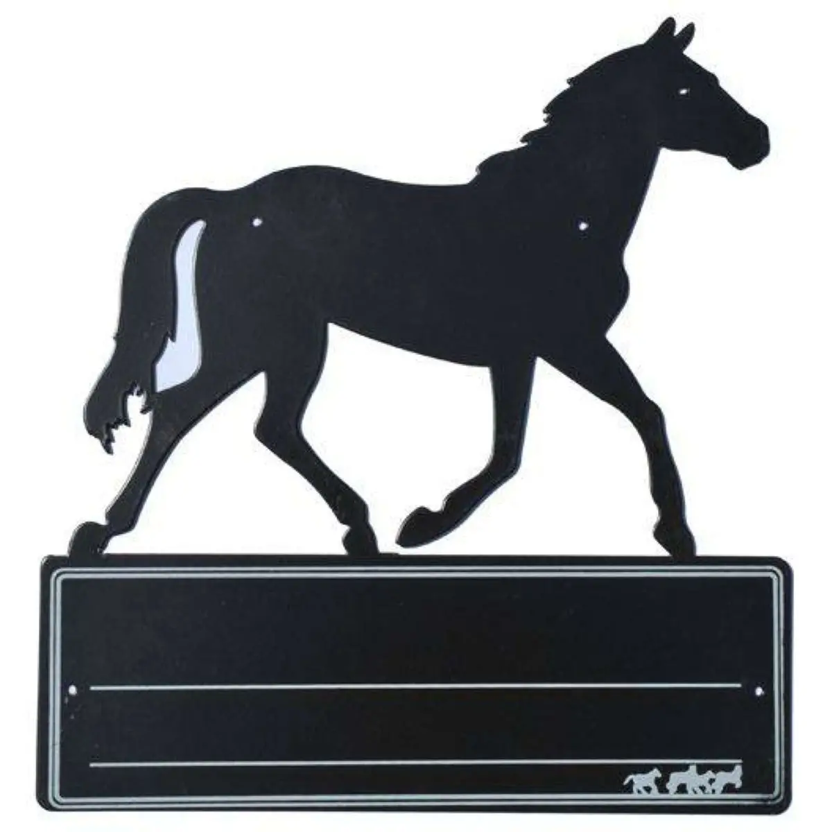 Hkm Stalbord Paard Zwart 1