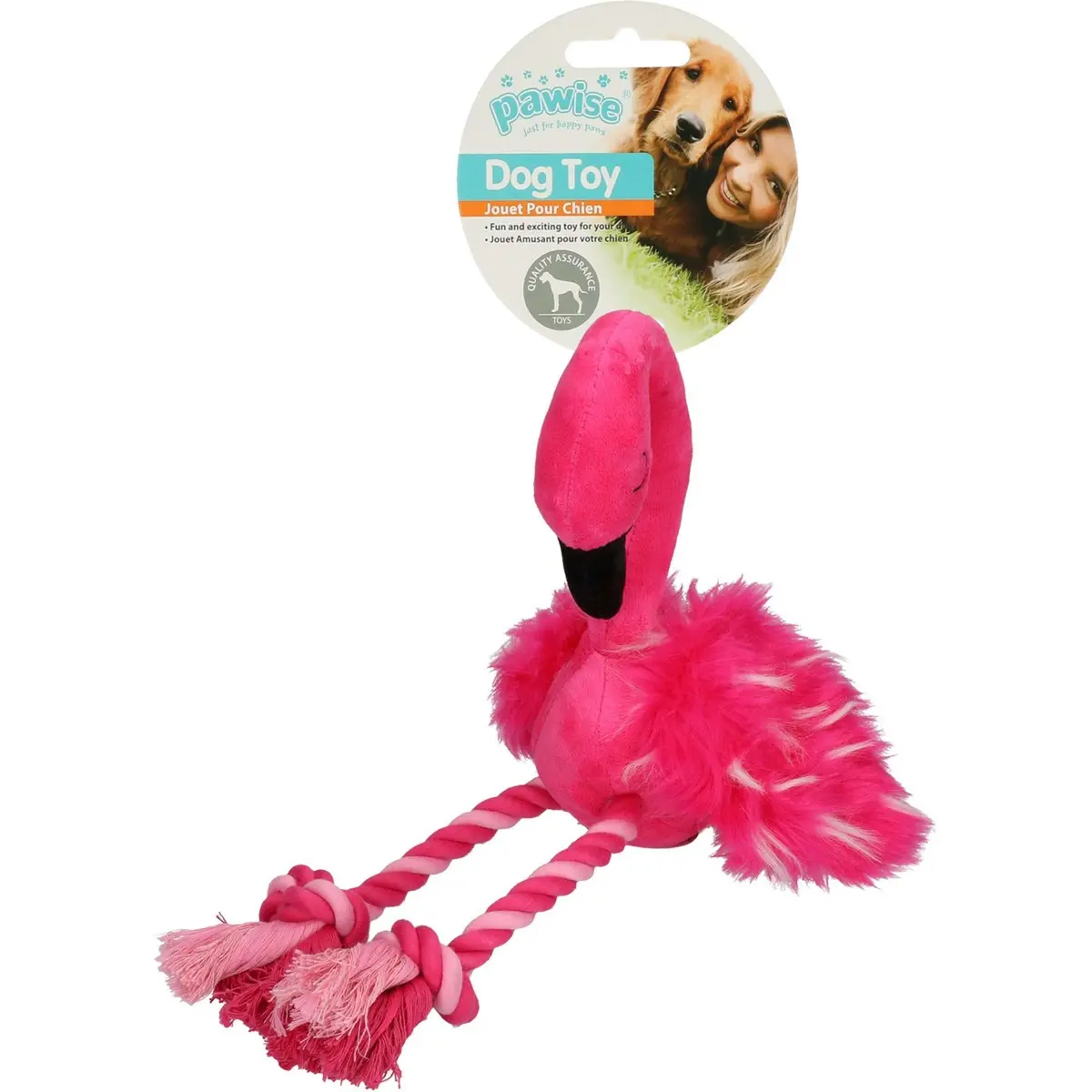 Pawise Flamingo Met Poten Van Touw Roze 1