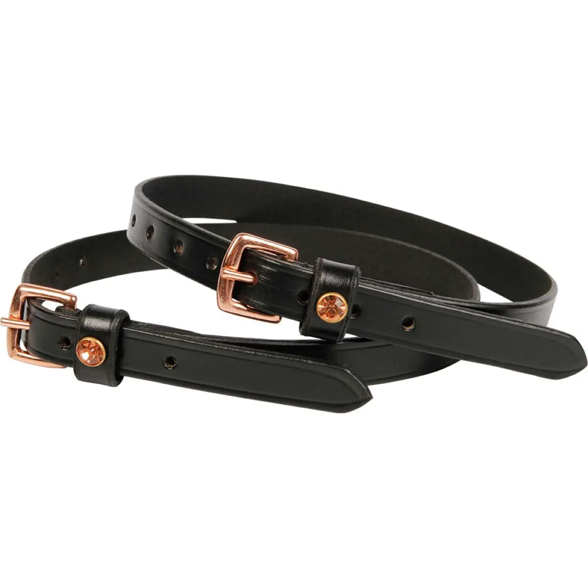 Harry's Horse Sporenriempjes Rosegold Zwart 1