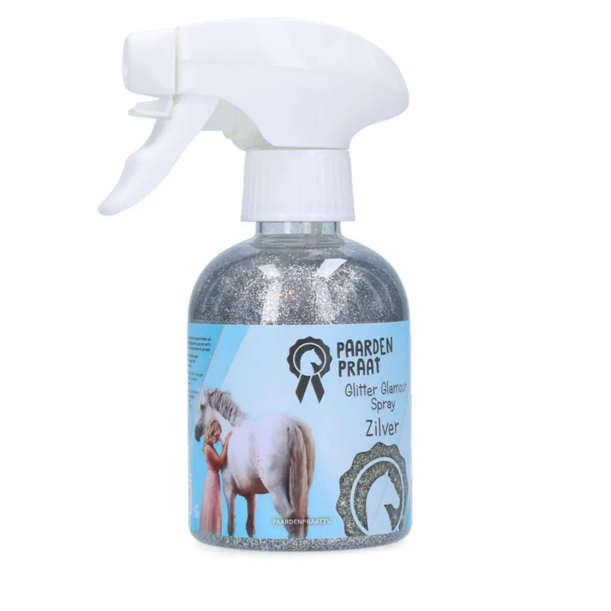 Paardenpraat Spray Glitter Glamour Zilver 1