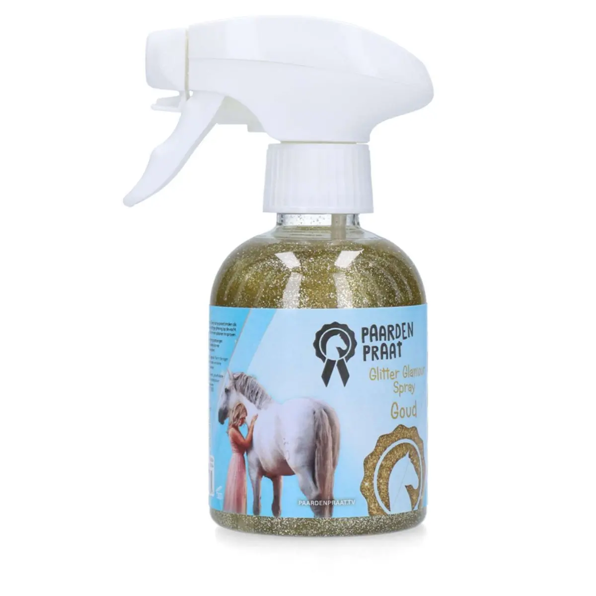 Paardenpraat Spray Glitter Glamour Goud 1