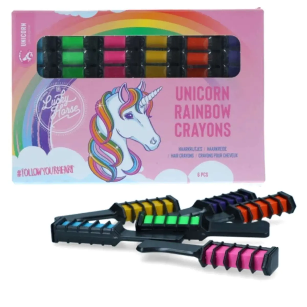 Lucky Horse Haarkrijt Unicorn Regenboog 1