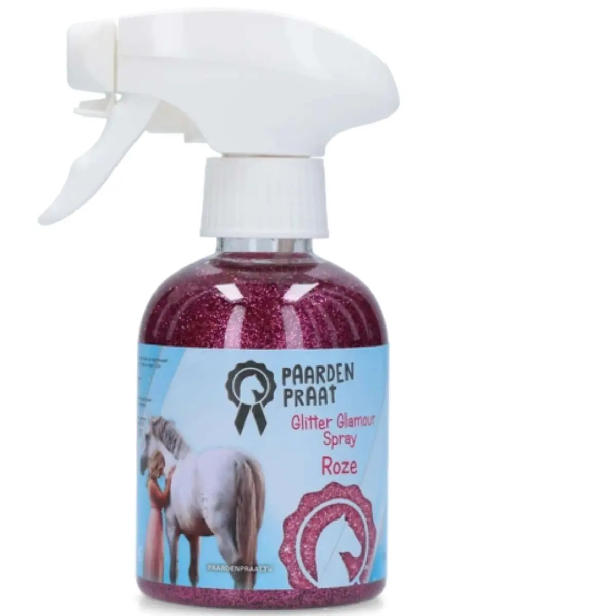 Paardenpraat Spray Glitter Glamour Roze 1