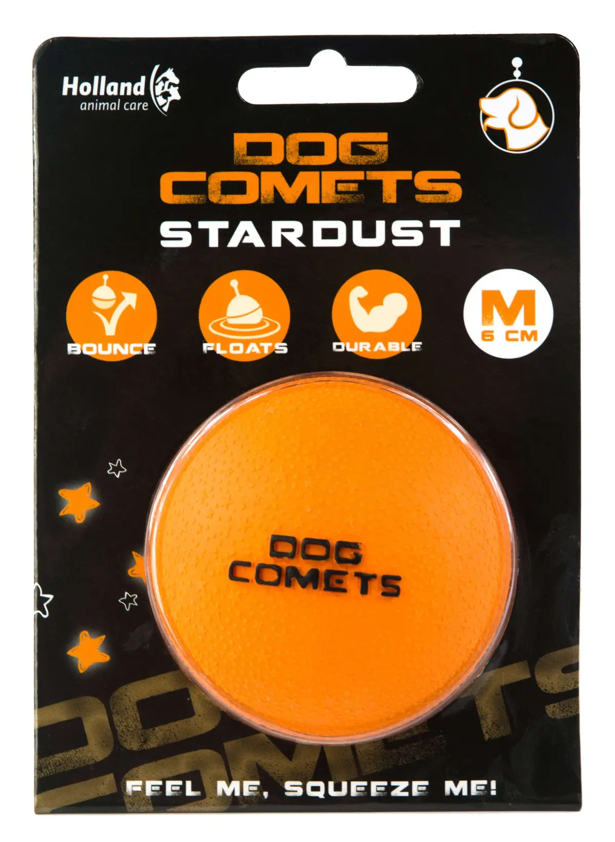 Dog Comets Ball Ball Stardust Oranje 1