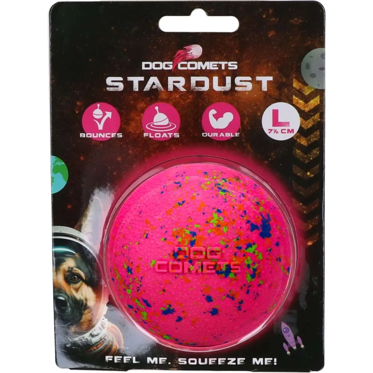 Dog Comets Bal Stardust Roze 1