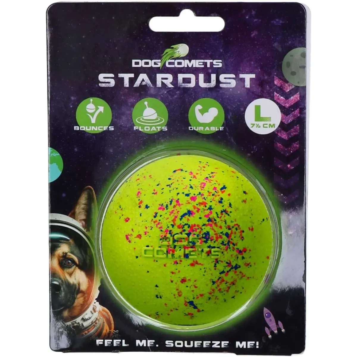 Dog Comets Bal Stardust Groen 1