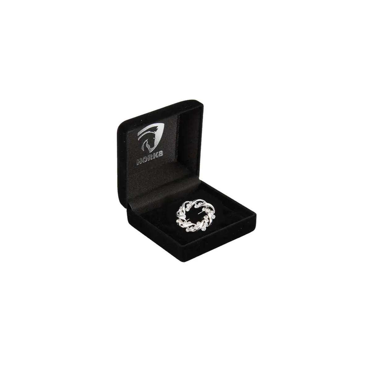 Horka Plastronspeld Crown Zilver 1