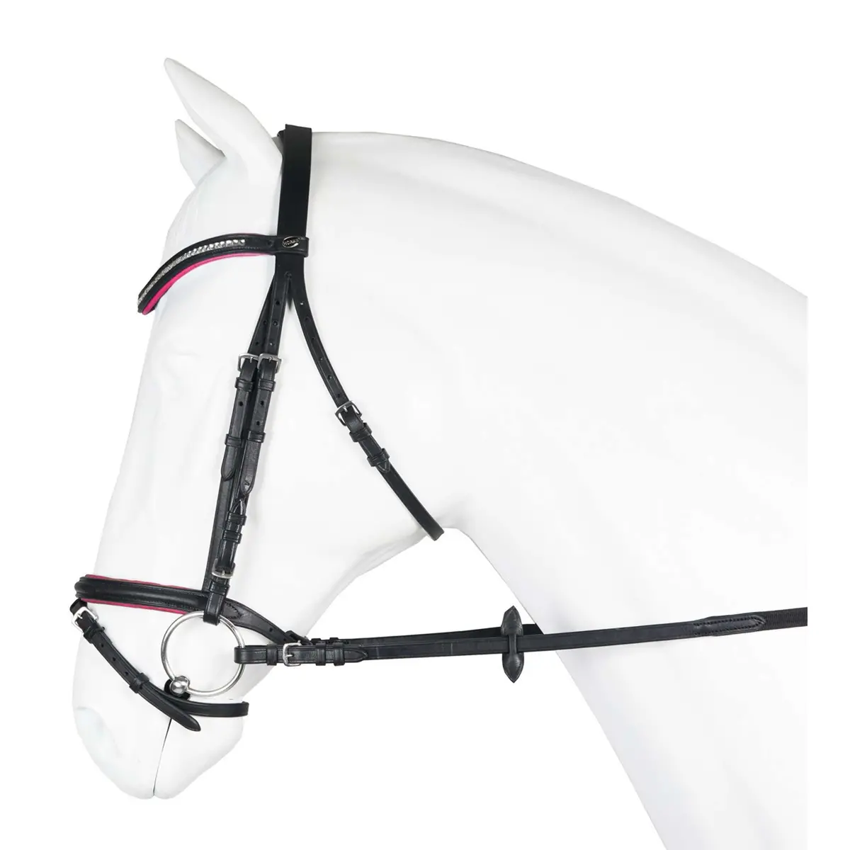 Horka Hoofdstel Jolly Zwart/Roze 1