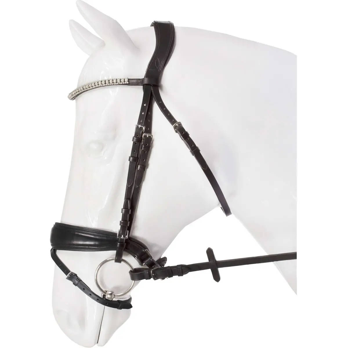 Horka Hoofdstel Gipsy Zwart/Zilver 1
