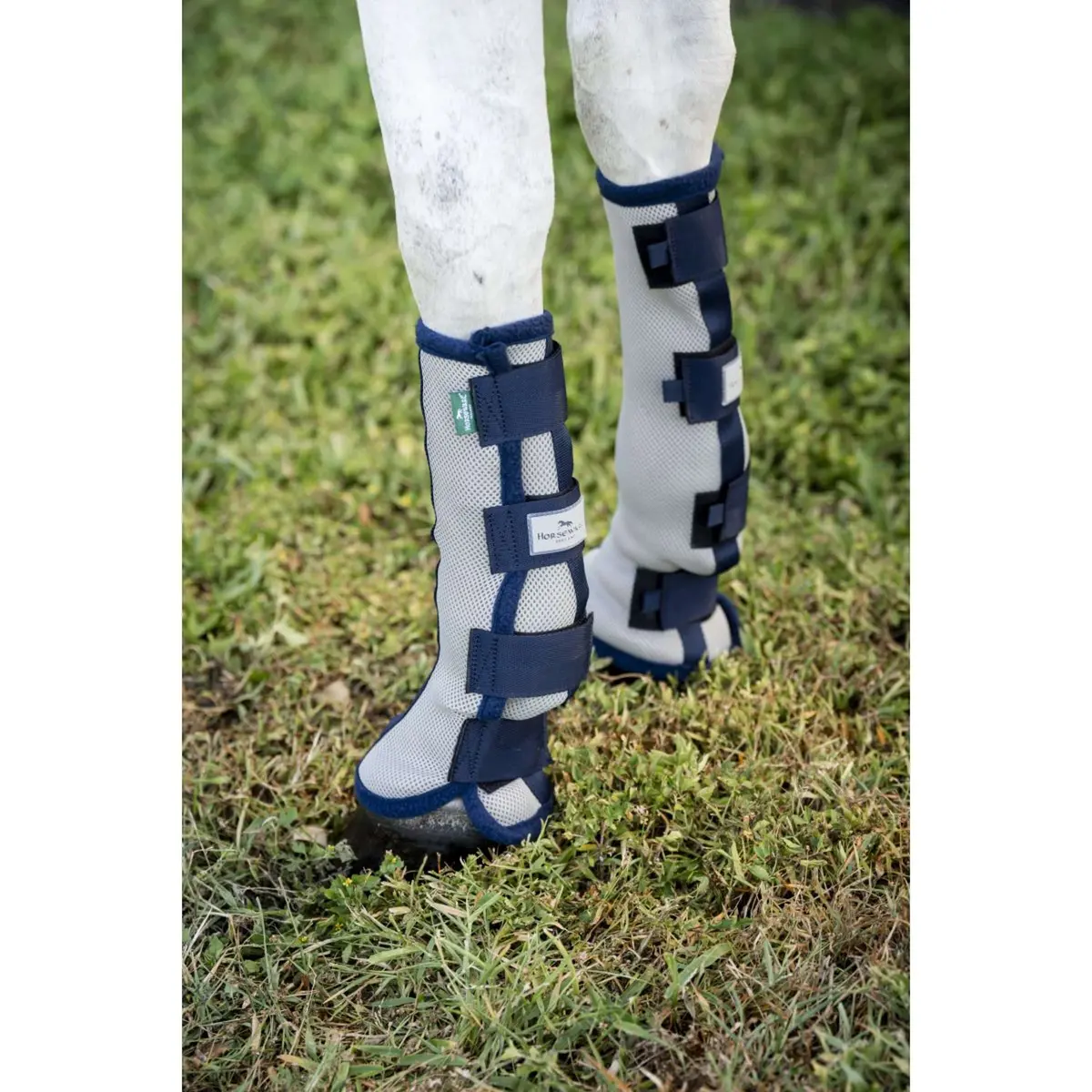 Horseware Fly Boots Set Of 2 Silver/Navy 1