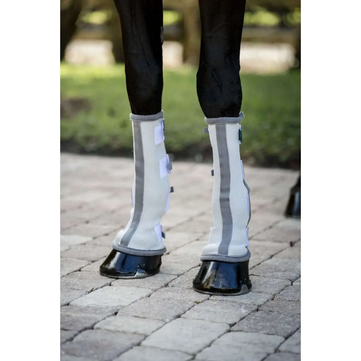 Horseware Fly Boots Set Of 2 Silver/Titanium Grey/Silver 1