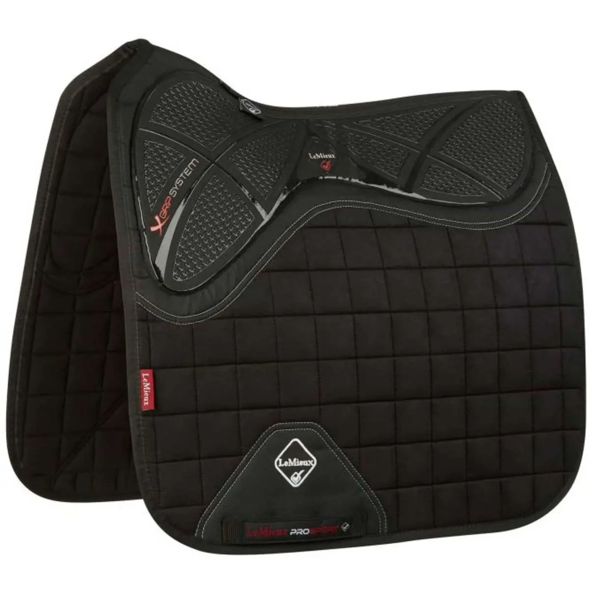 Lemieux Zadeldekje X-Grip Square Dressuur Zwart 1
