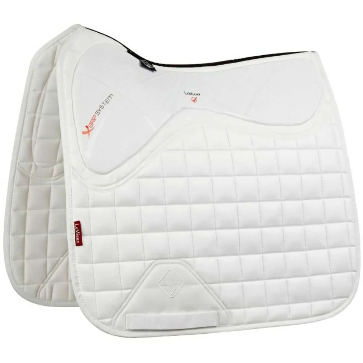 Lemieux Zadeldekje X-Grip Square Dressuur Wit 1