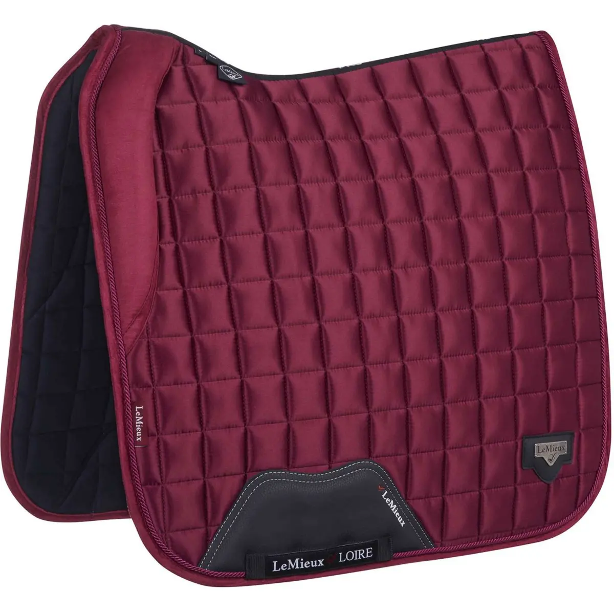 Lemieux Zadeldekje Loire Memory Satin Square Dressuur Mulberry 1