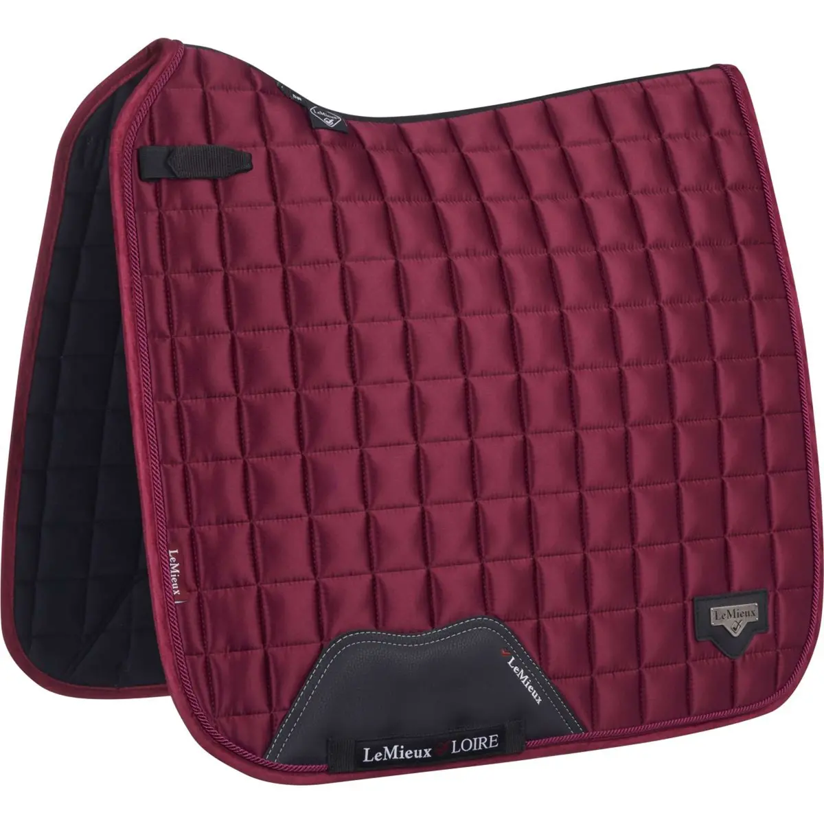 Lemieux Zadeldekje Loire Classic Satin Square Dressuur Mulberry 1