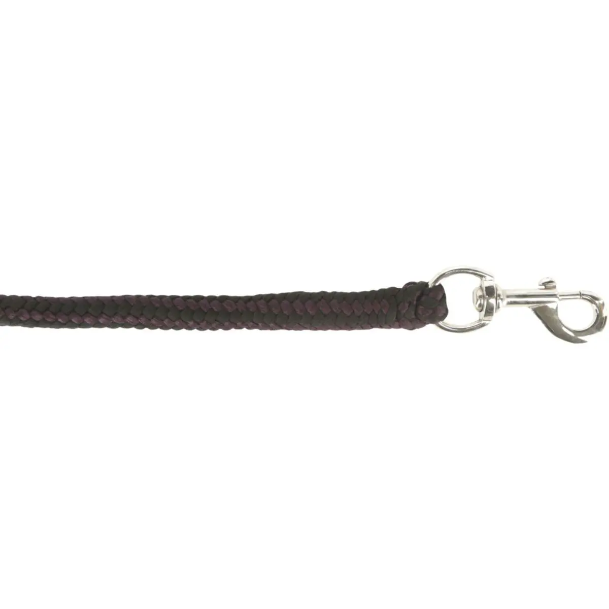 Covalliero Touw Hippo Met Musketonhaak Aubergine/Anthraciet 1