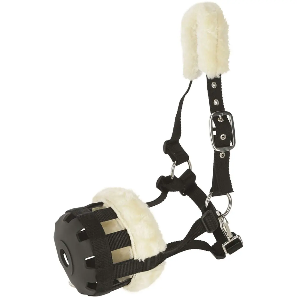 Kerbl Graasmasker Teddy Fleece Zwart 1