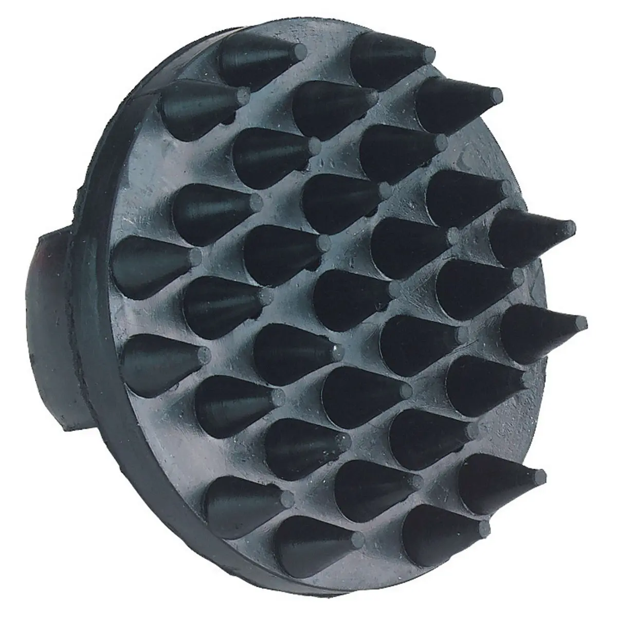 Kerbl Rubber Massage Borstel Zwart 1