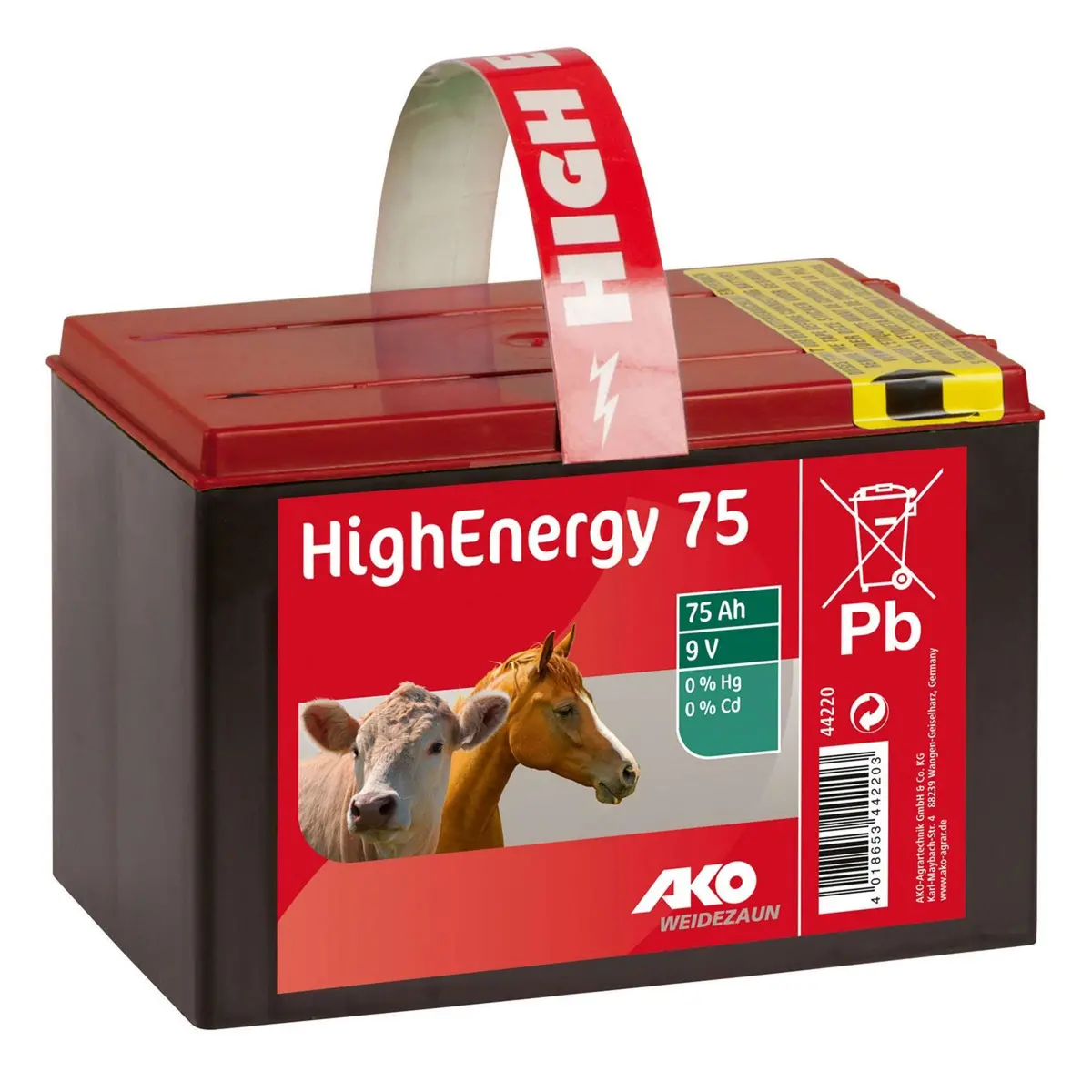 Ako High Energy Droge Batterij 9V 1